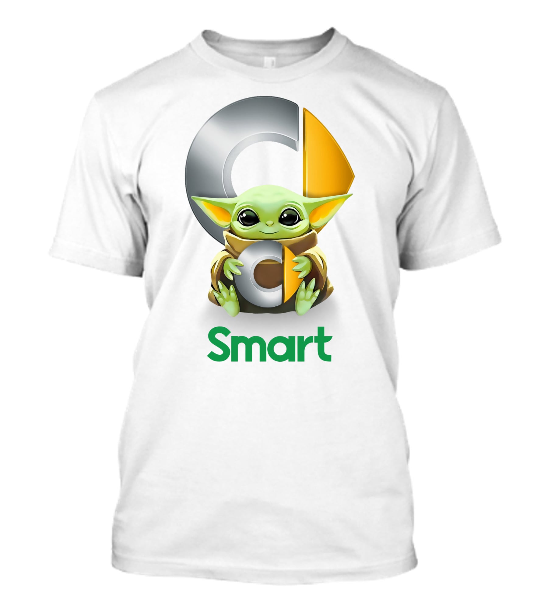 Star Wars Baby Yoda Hug C Logo Smart T-Shirt