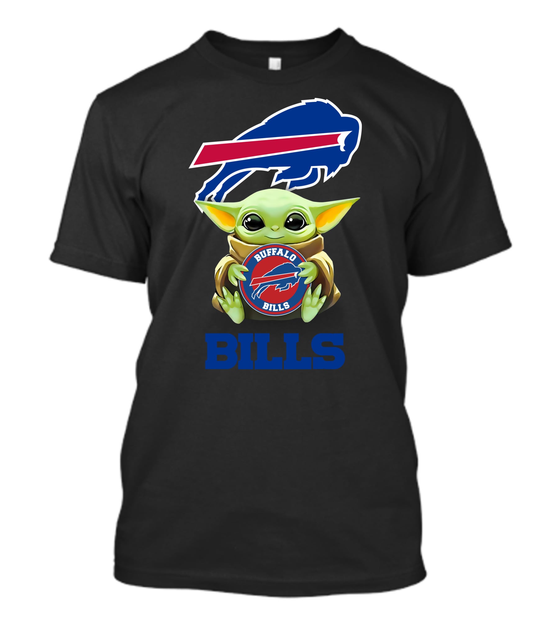 Buffalo Bills Grogu Hug Buffalo Bills T-Shirt