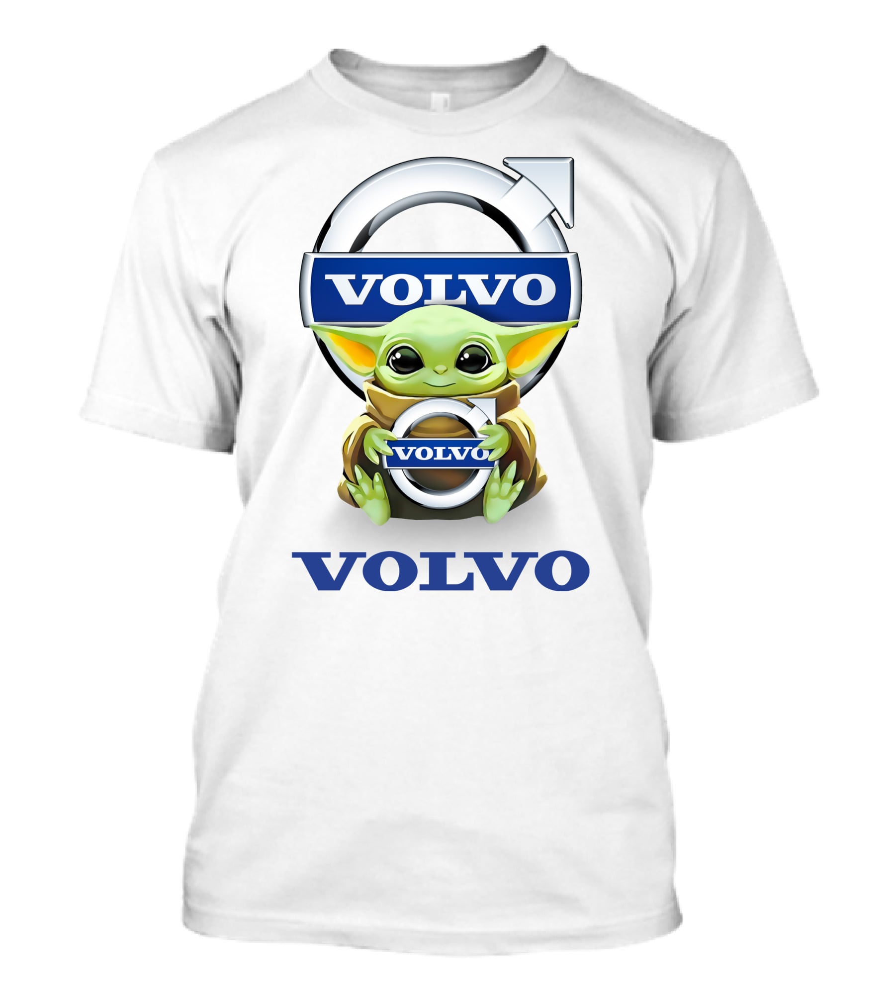 Volvo Logo Grogu Hugging Car T-Shirt