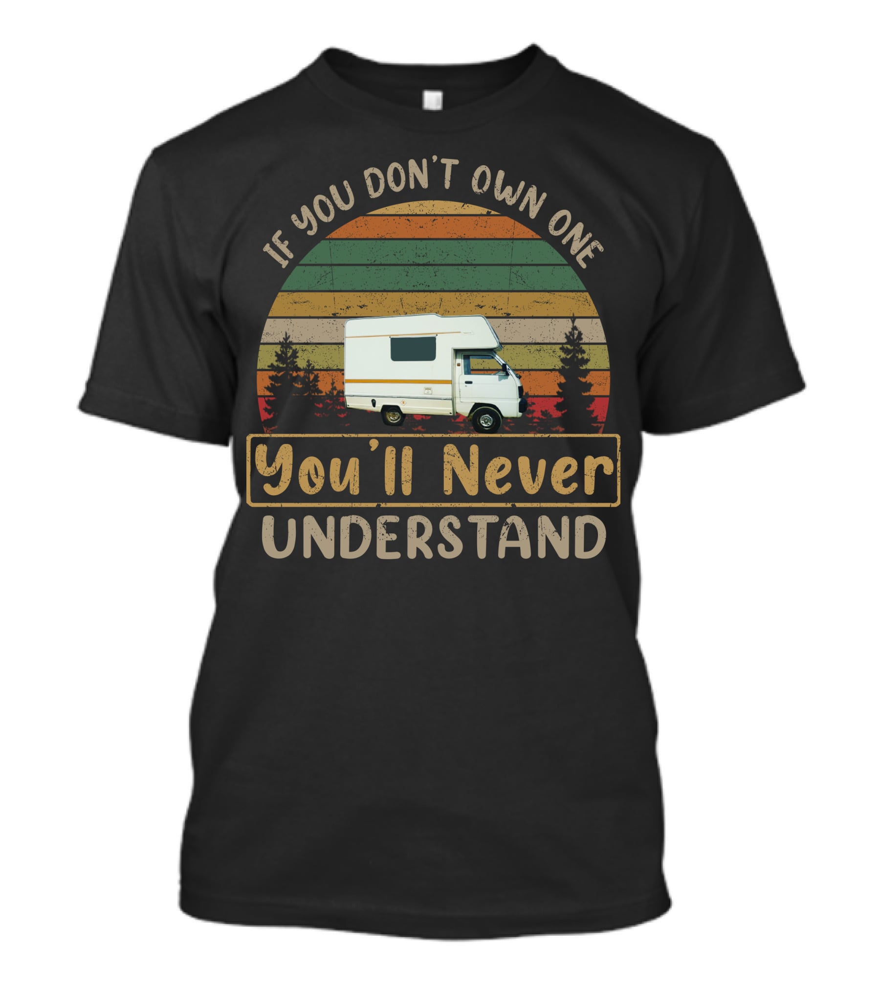 If You Don't Own One You'll Never Understand Elddis Nipper Camper Retro Stripes T-Shirt