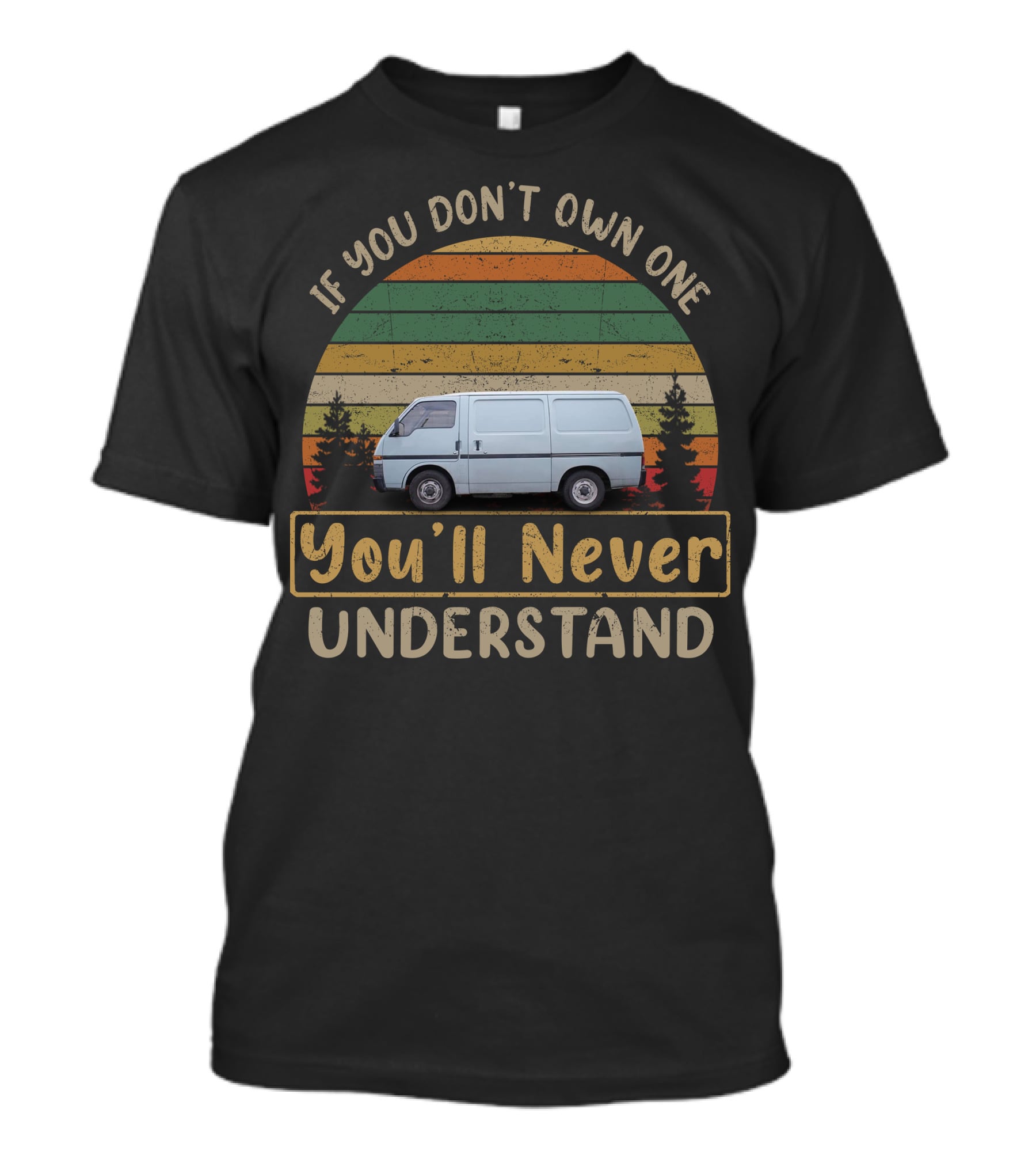 If You Don't Own One You'll Never Understand Bedford Midi2 Van Vintage Stripes T-Shirt