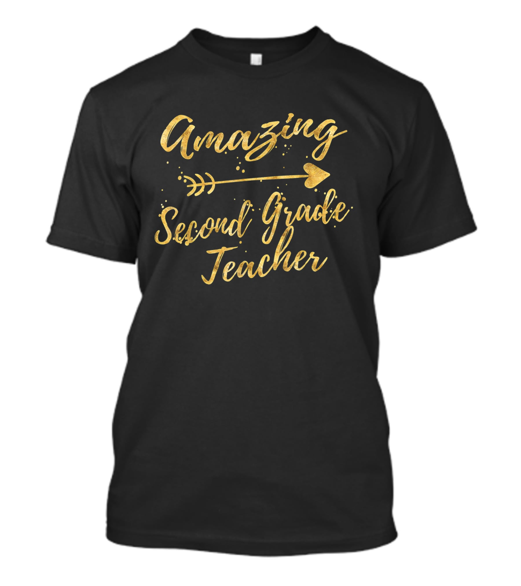 Amazing Second Grade Teacher With Decorative Arrow T-Shirt
