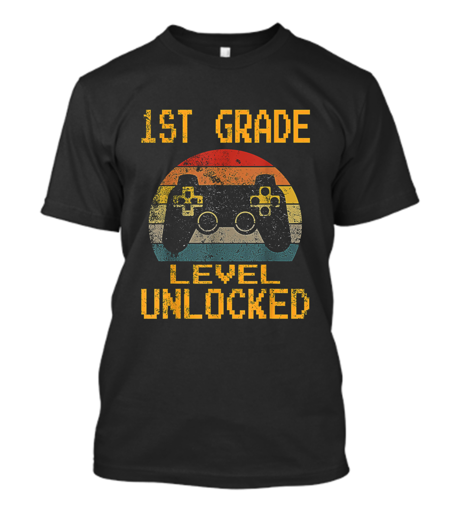 1st Grade Level Unlocked Gamer Controller First Day Of School T-Shirt