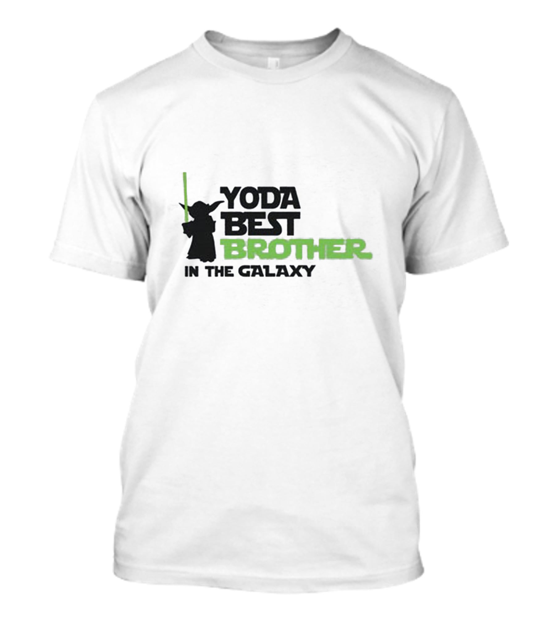Yoda Best Brother In The Galaxy With Lightsaber T-Shirt