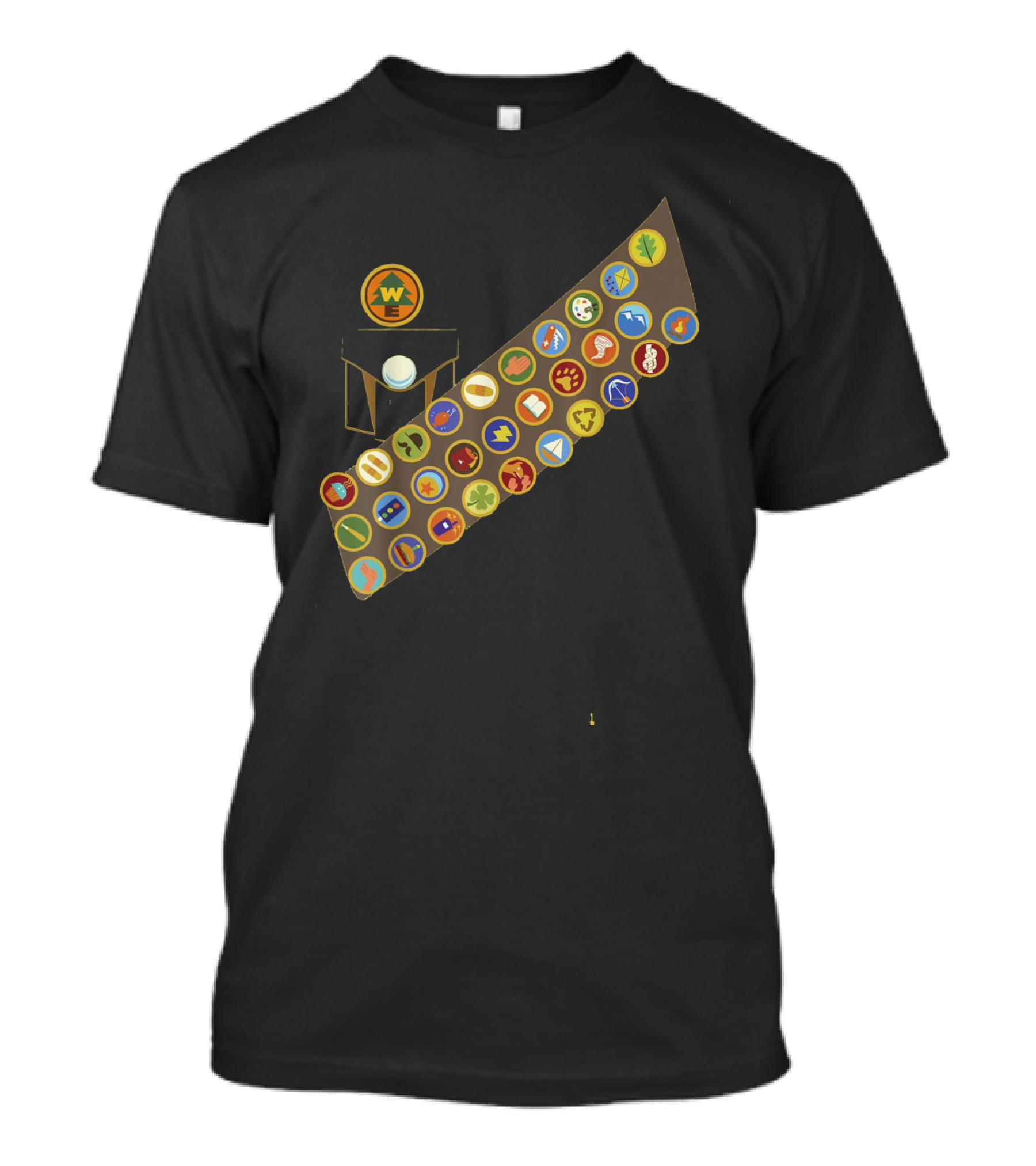 Disney Pixar Up Russell Wilderness Explorer Badge Collection T-Shirt