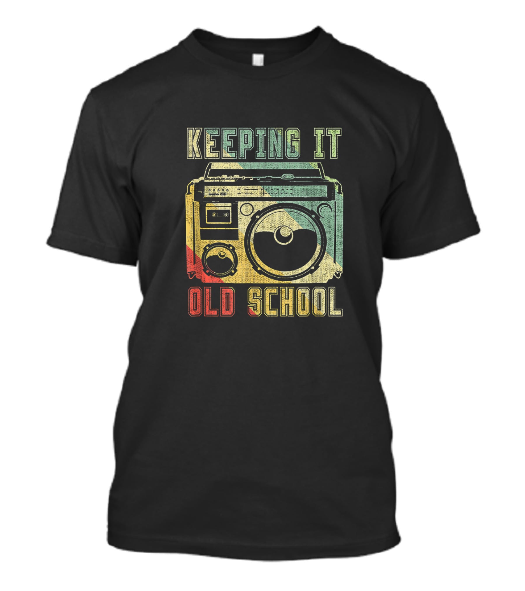 Keeping It Old School 80er 90er Boombox Musik T-Shirt