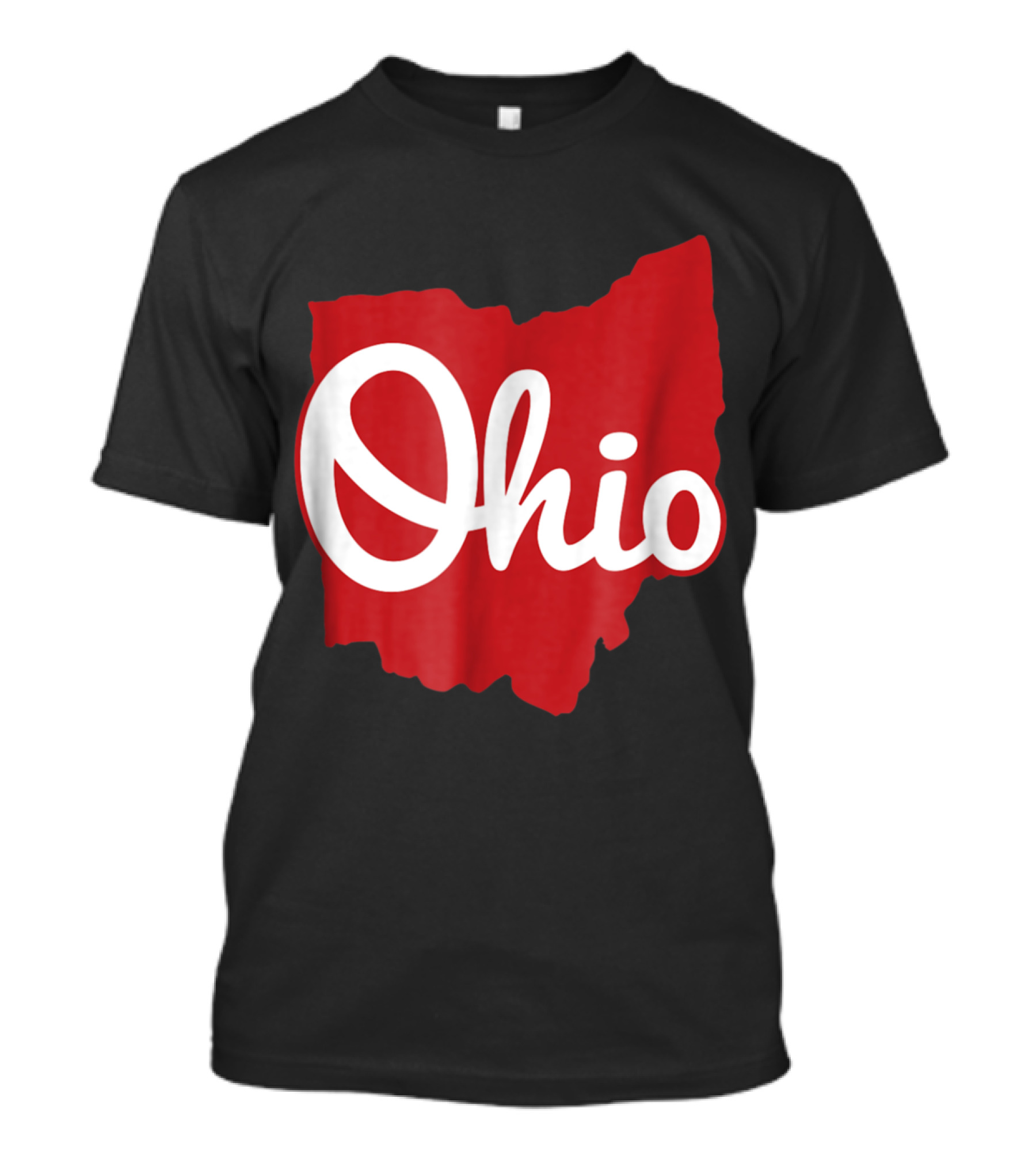 Ohio Home Script Ohio Map T-Shirt