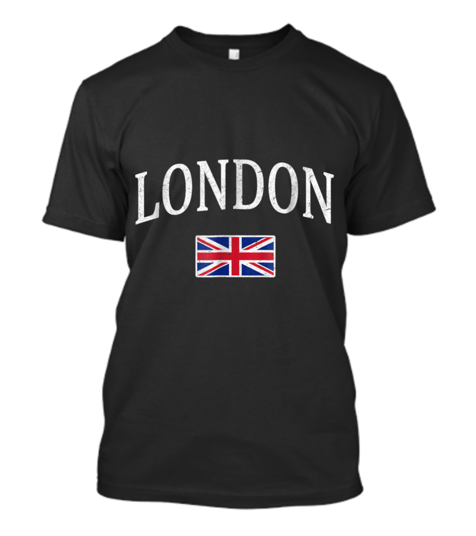 London England Vintage Souvenir With Union Jack Flag T-Shirt