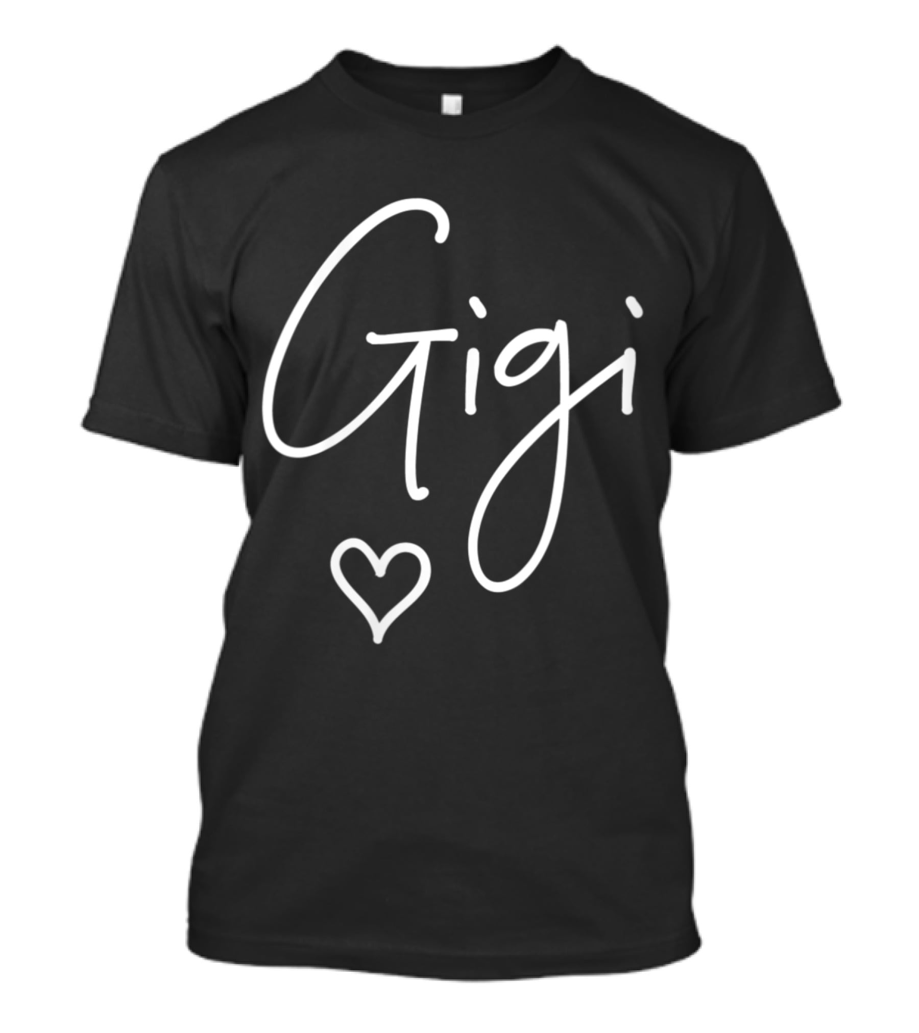 Gigi Grandma Women Christmas Mother's Day Grandson Heart T-Shirt