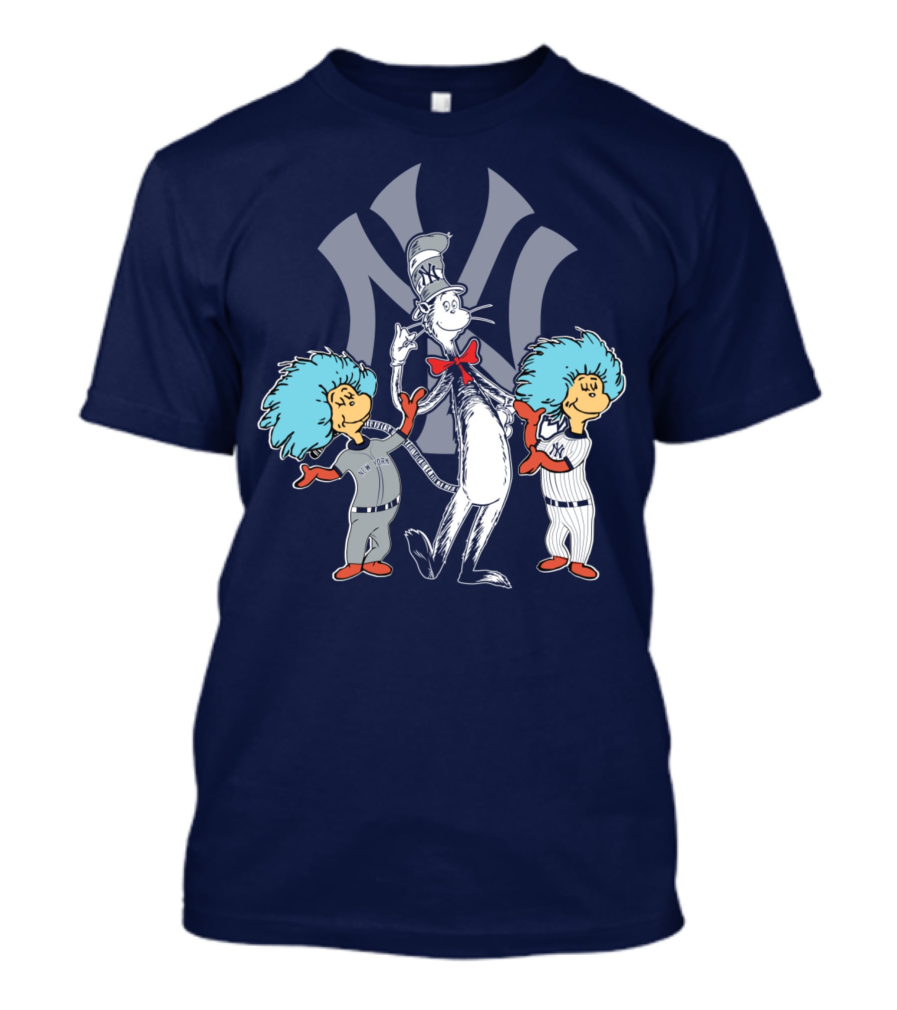Yankees Cat In The Hat And Thing 1 Thing 2 T-Shirt