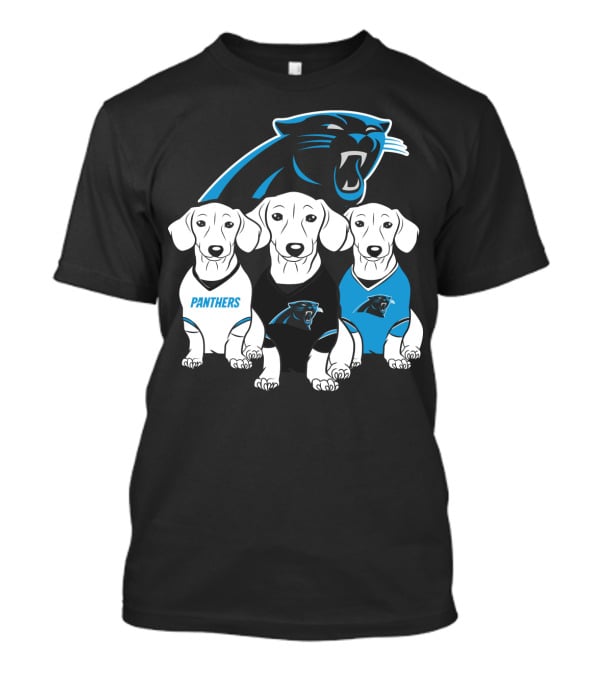 Panthers Dachshund  Dogs Trio T-Shirt