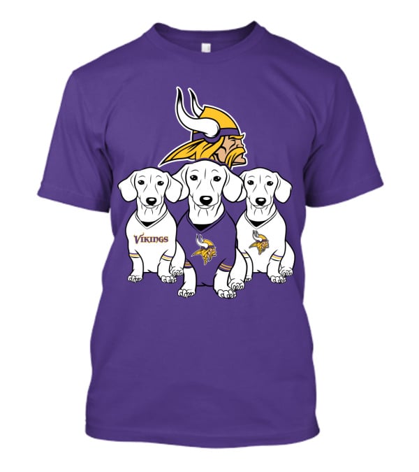 Minnesota Vikings Dachshund  Puppies T-Shirt