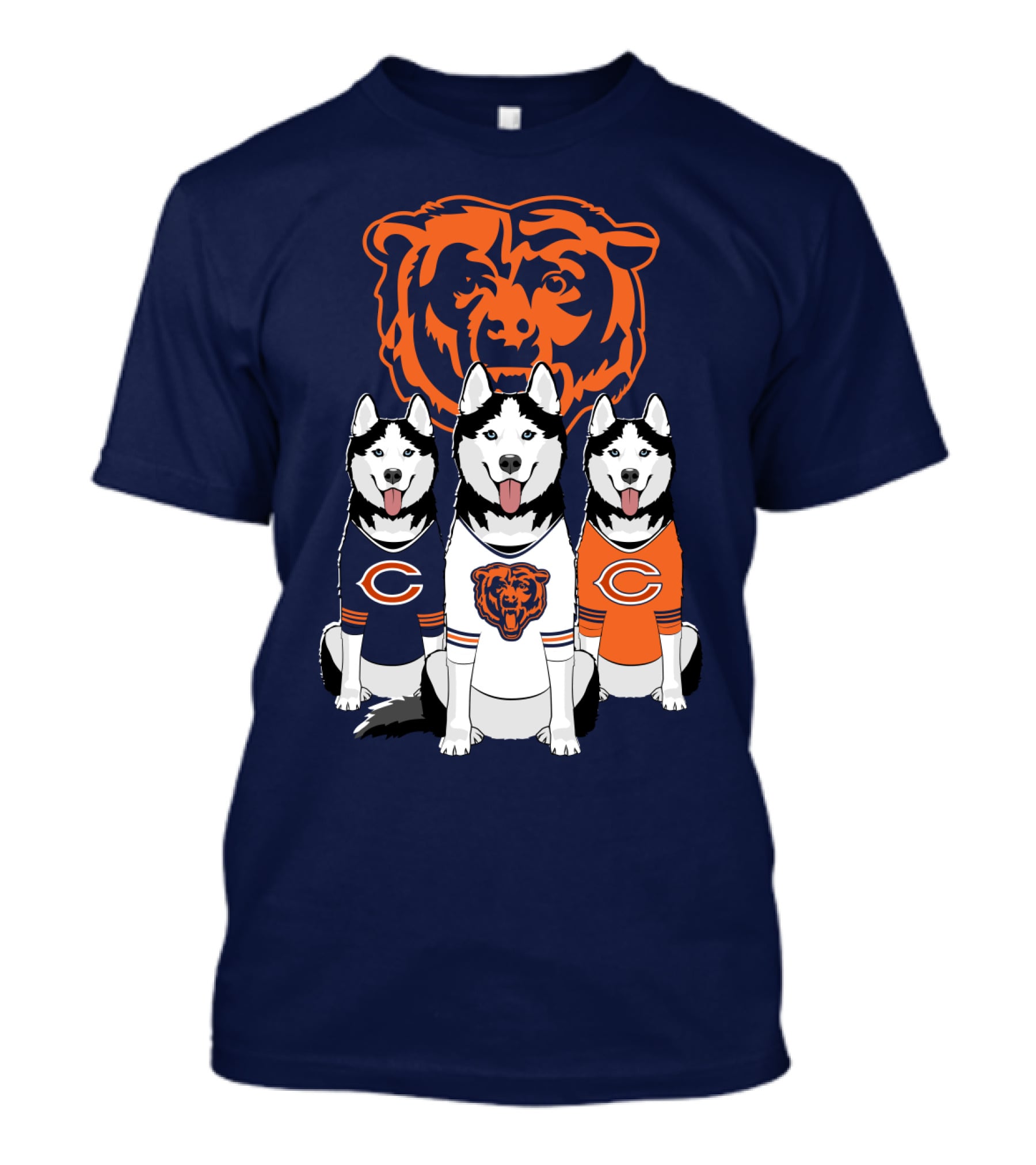 Chicago Bears Triple Husky Fan Gear T-Shirt
