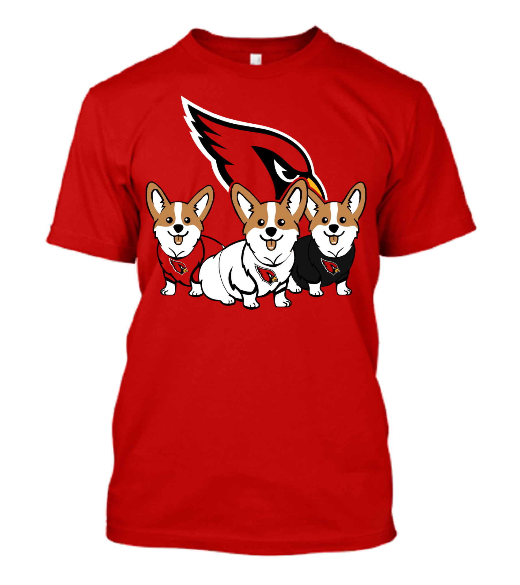 Arizona Cardinals Corgi Trio T-Shirt