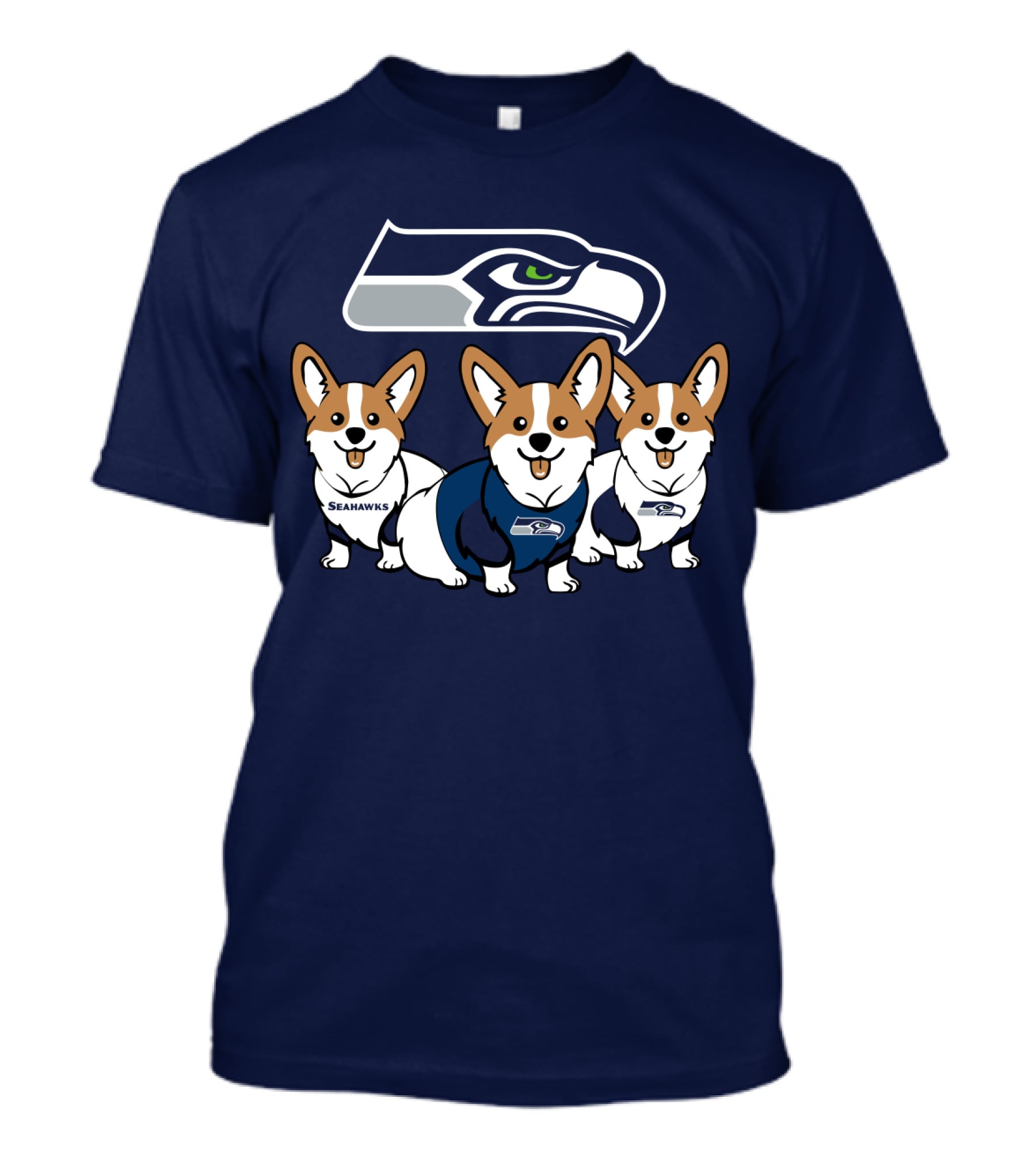 Seattle Seahawks Corgis T-Shirt