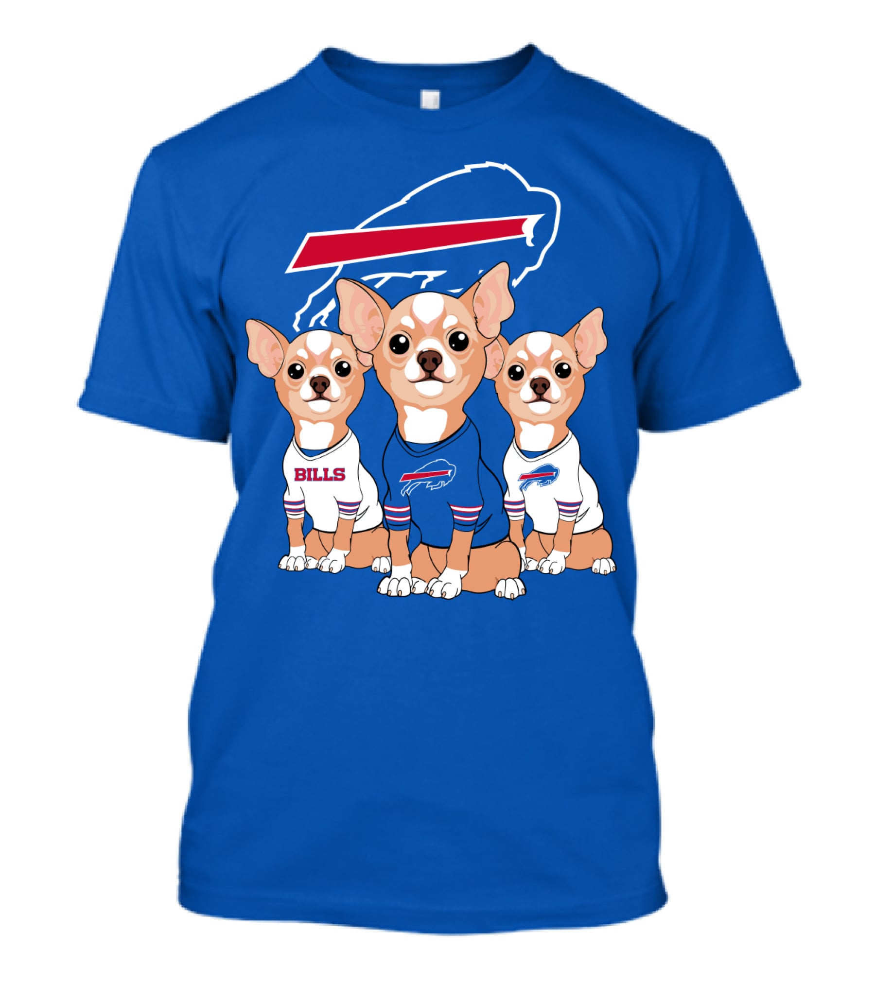 Buffalo Bills Chihuahua Trio T-Shirt