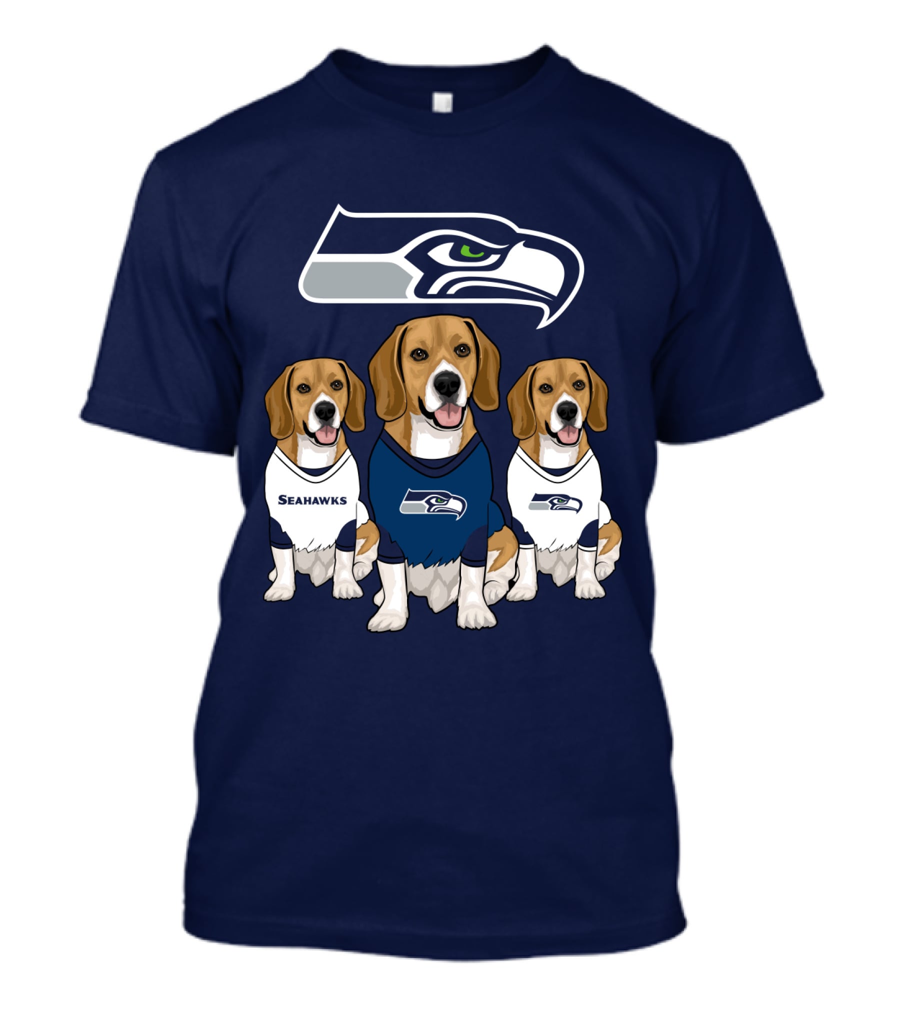 Seahawks Beagle Trio T-Shirt