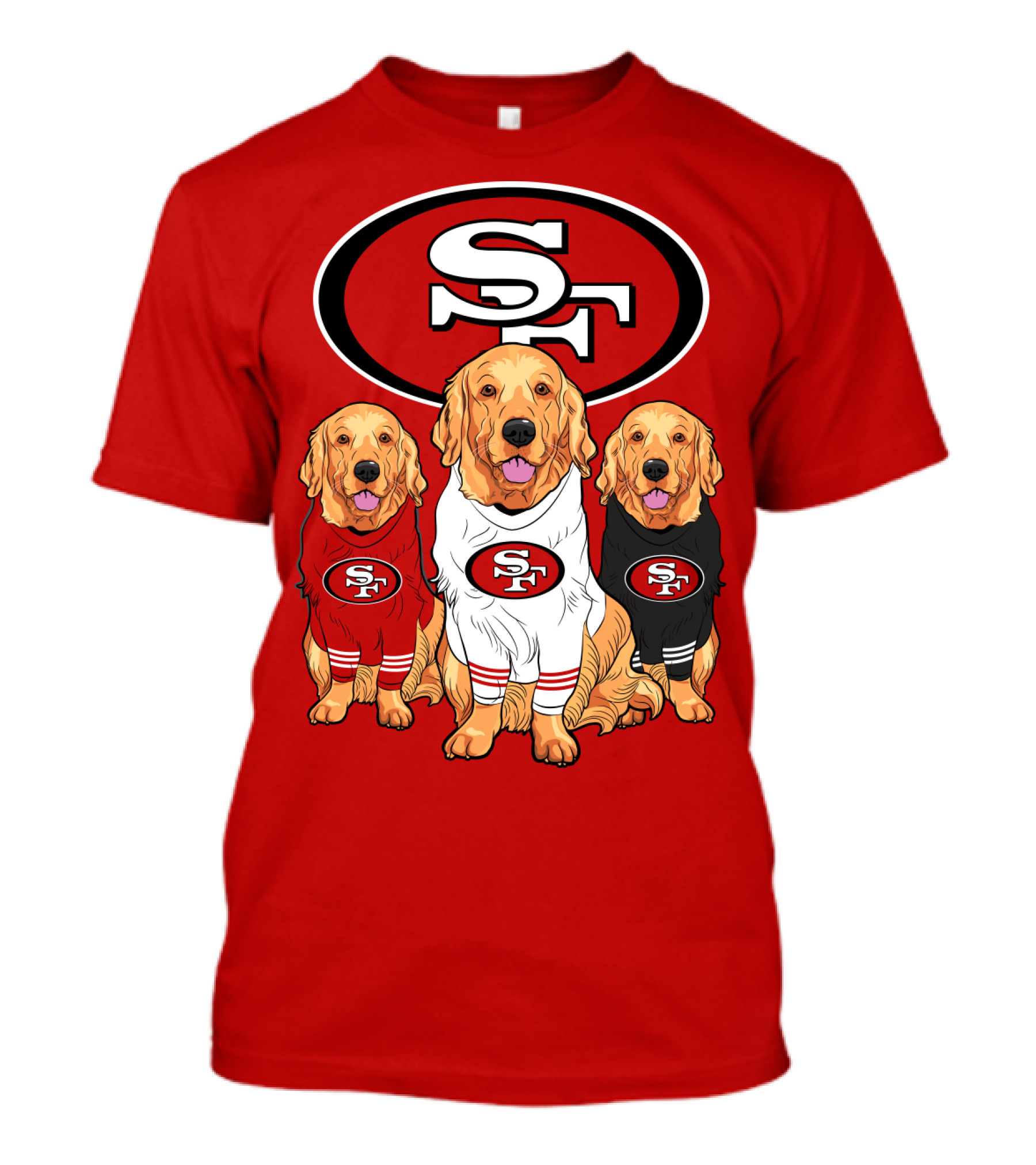 San Francisco 49ers Golden Retrievers T-Shirt