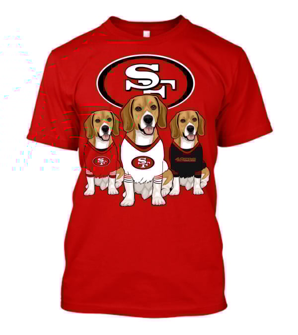 San Francisco 49ers Beagle Trio T-Shirt