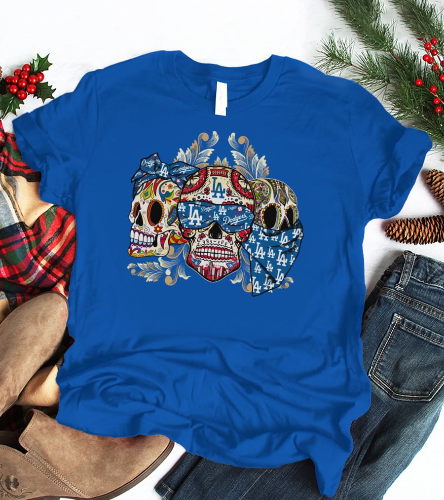 La Dodgers Sugar Skull Trio T-Shirt