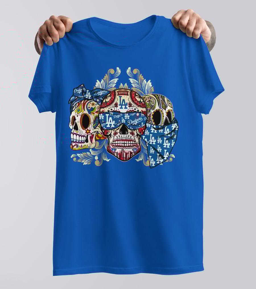 La Dodgers Sugar Skull Trio T-Shirt