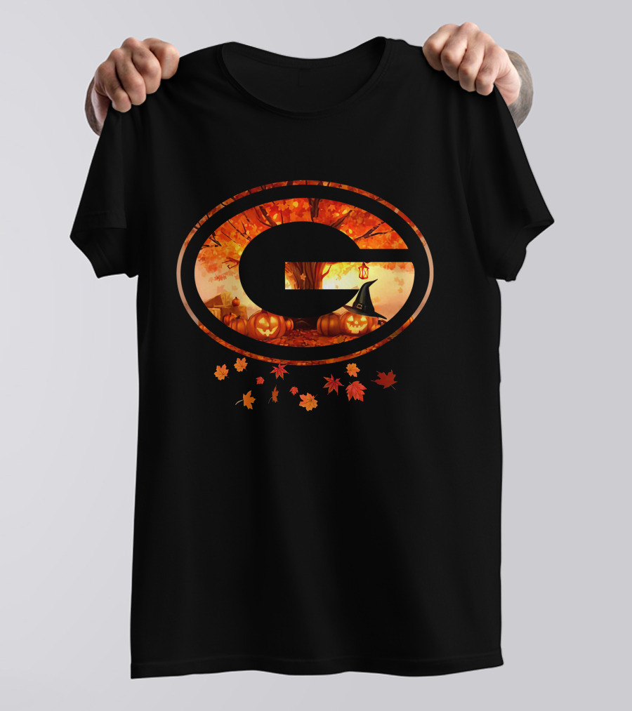 G Autumn Pumpkins Halloween Leaves T-Shirt