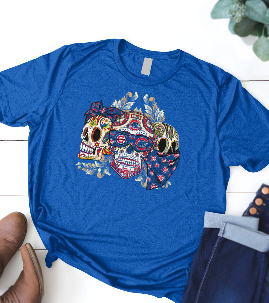 Cubs Sugar Skull T-Shirt