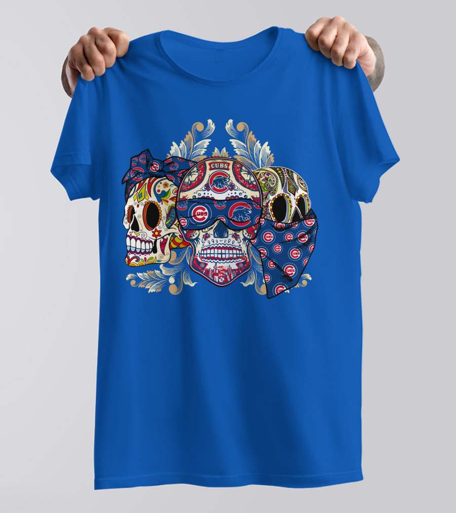 Cubs Sugar Skull T-Shirt