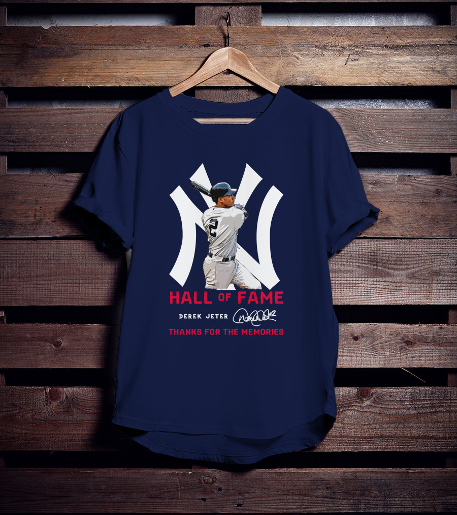 Derek Jeter Hall Of Fame Thanks For The Memories T-Shirt