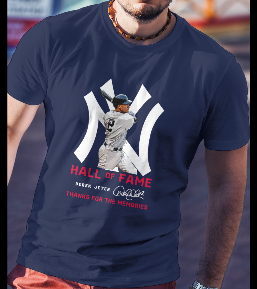 Derek Jeter Hall Of Fame Thanks For The Memories T-Shirt