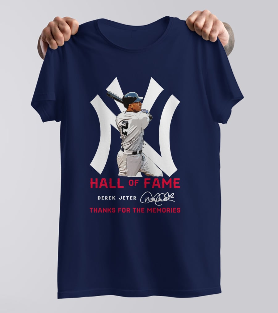 Derek Jeter Hall Of Fame Thanks For The Memories T-Shirt
