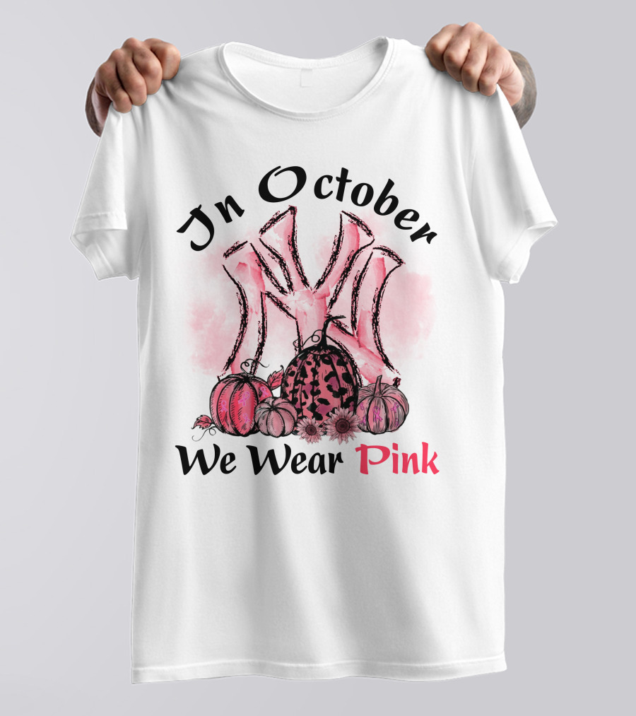 In October We Wear Pink T-Shirt