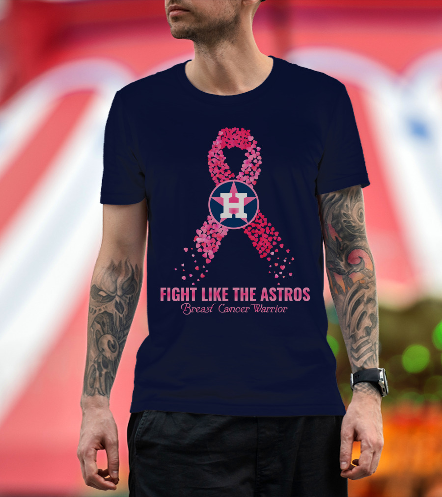 Fight Like The Astros Breast Cancer Warrior T-Shirt