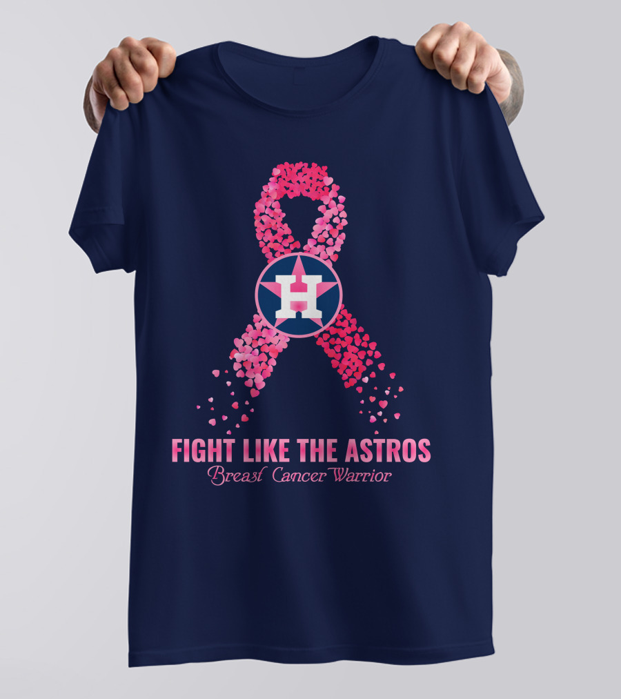 Fight Like The Astros Breast Cancer Warrior T-Shirt