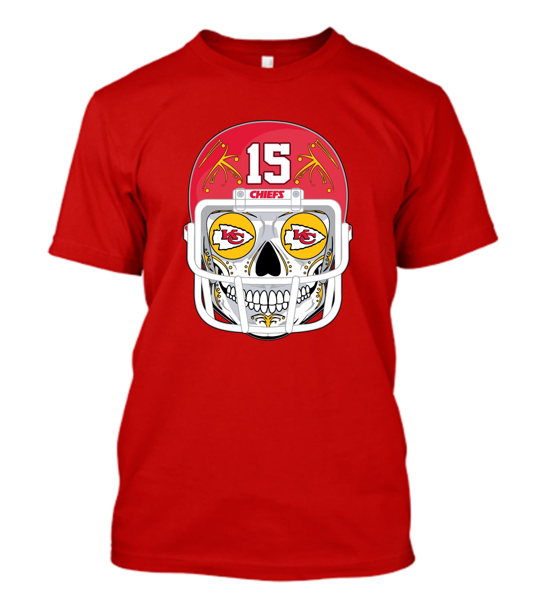 Chiefs Skull Helmet T-Shirt