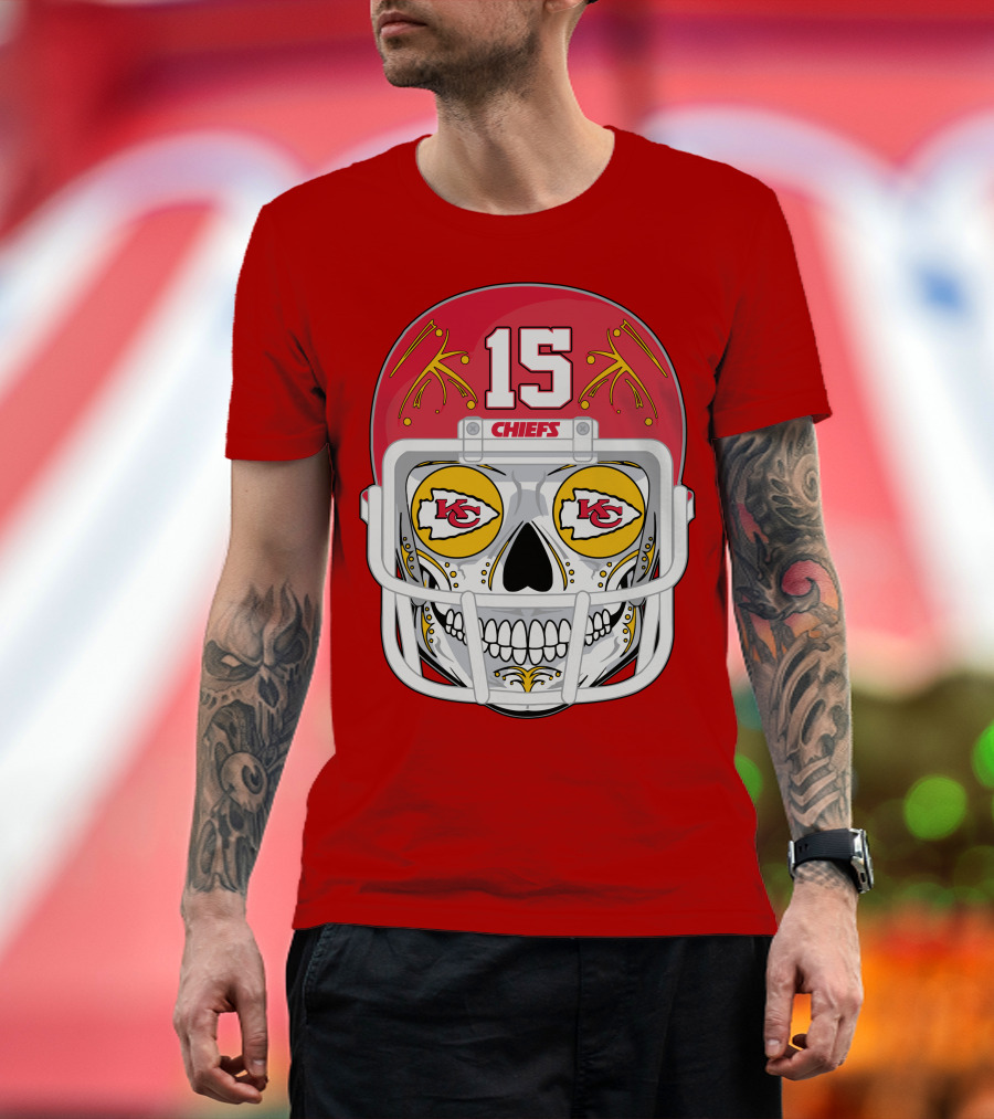 Chiefs Skull Helmet T-Shirt