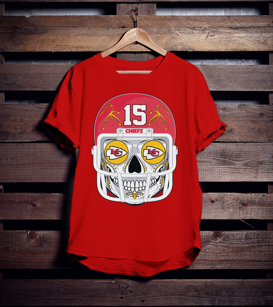 Chiefs Skull Helmet T-Shirt