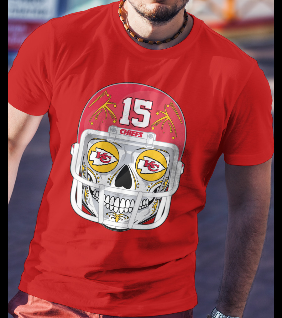 Chiefs Skull Helmet T-Shirt