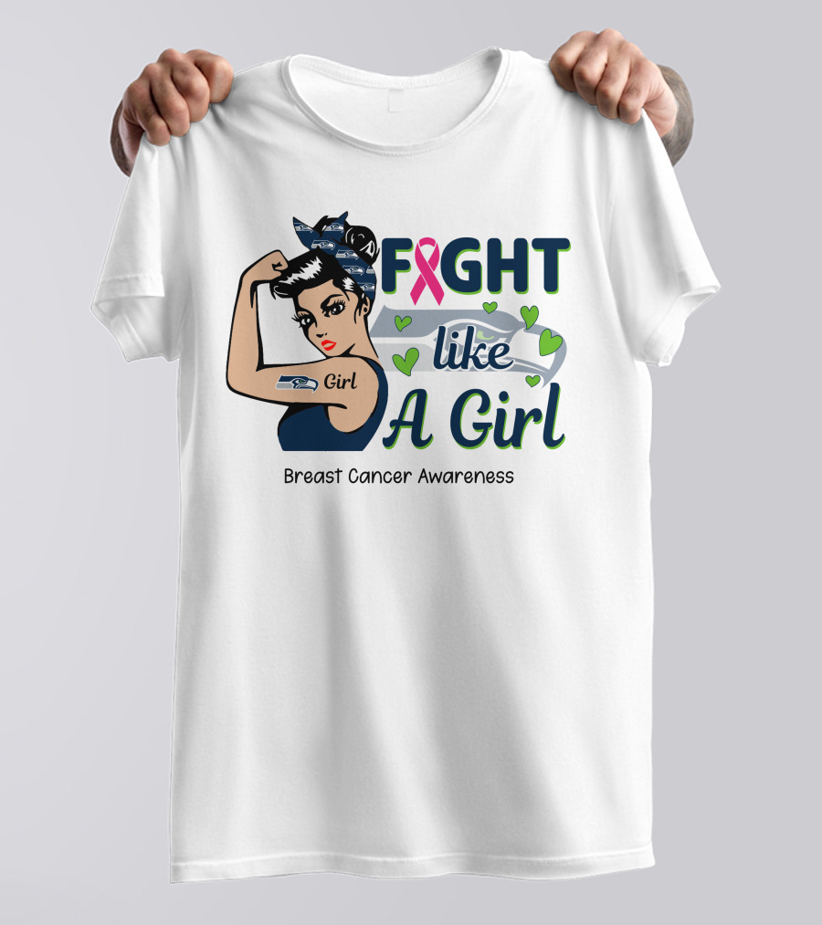Fight Like A Girl Breast Cancer Awareness T-Shirt
