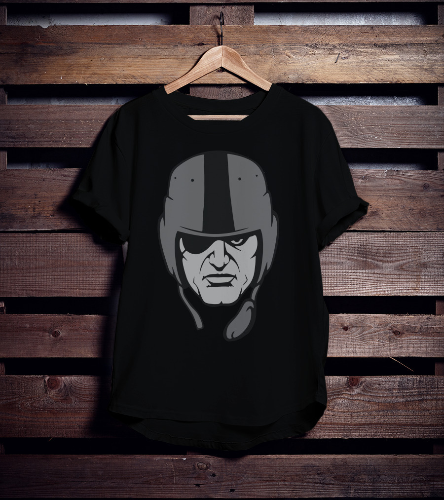Raider Black Helmet Face T-Shirt