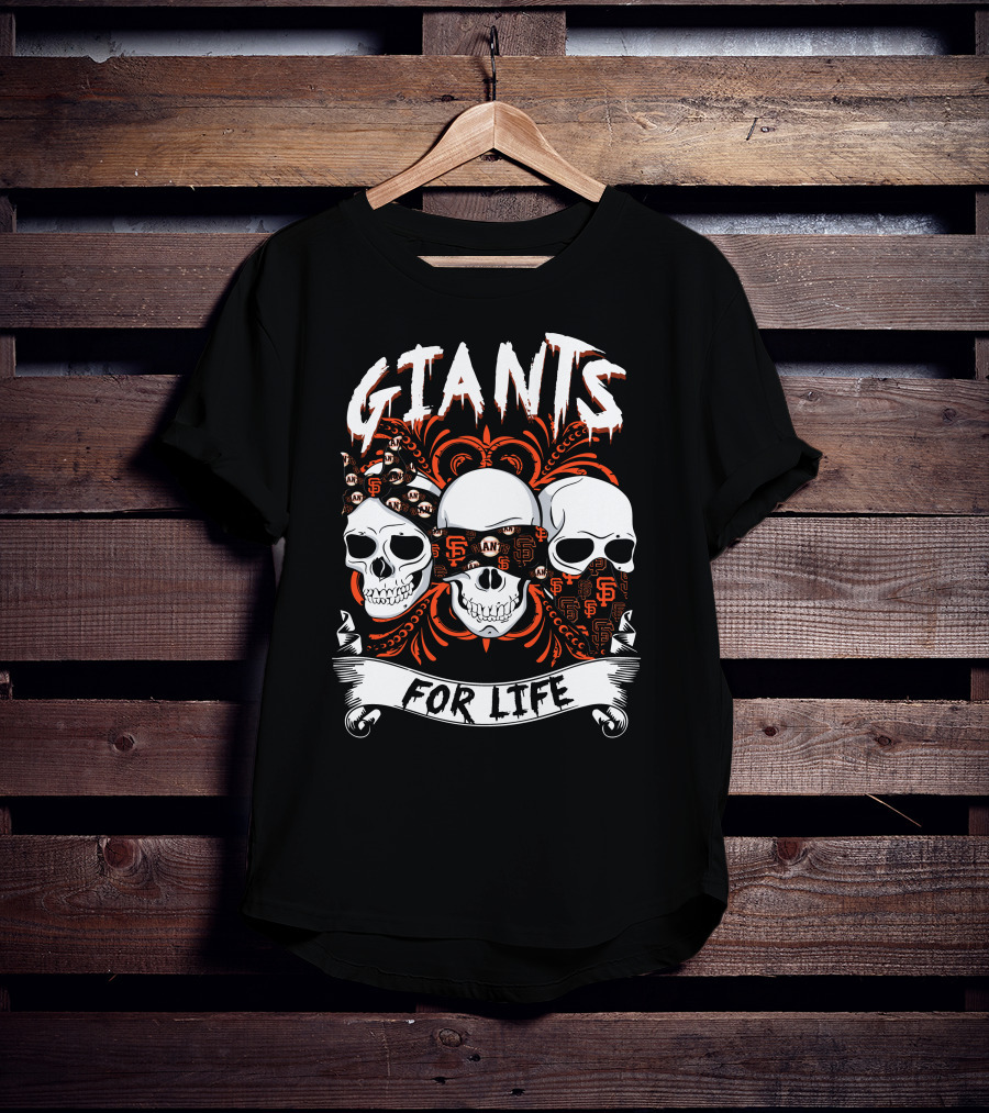 Giants For Life Skulls Sf T-Shirt