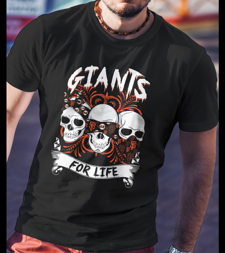 Giants For Life Skulls Sf T-Shirt