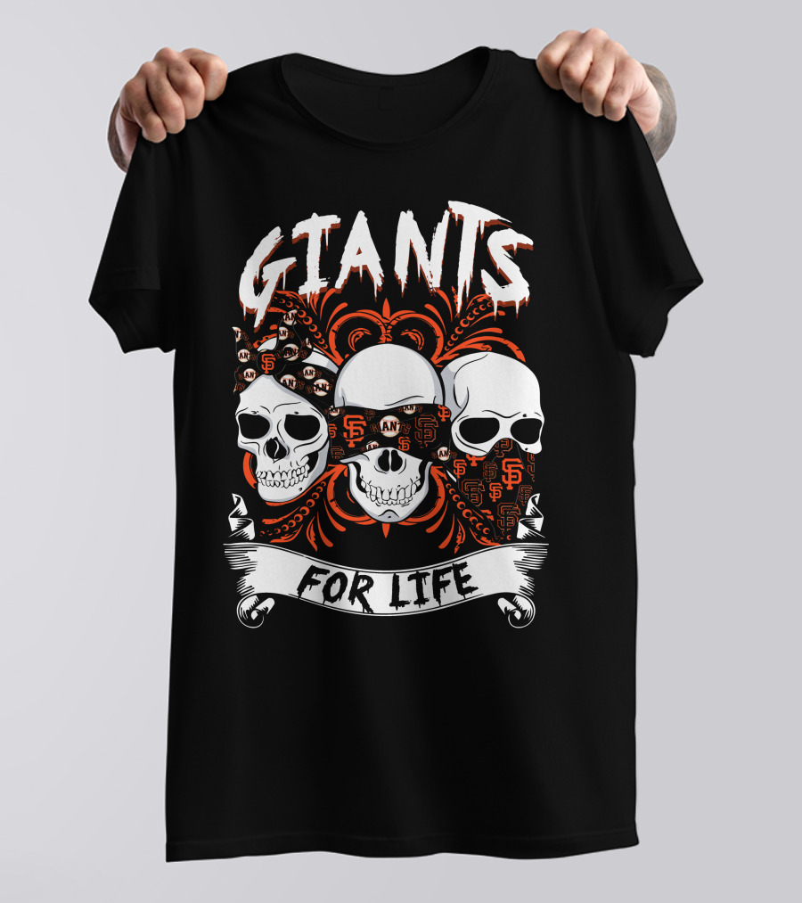 Giants For Life Skulls Sf T-Shirt