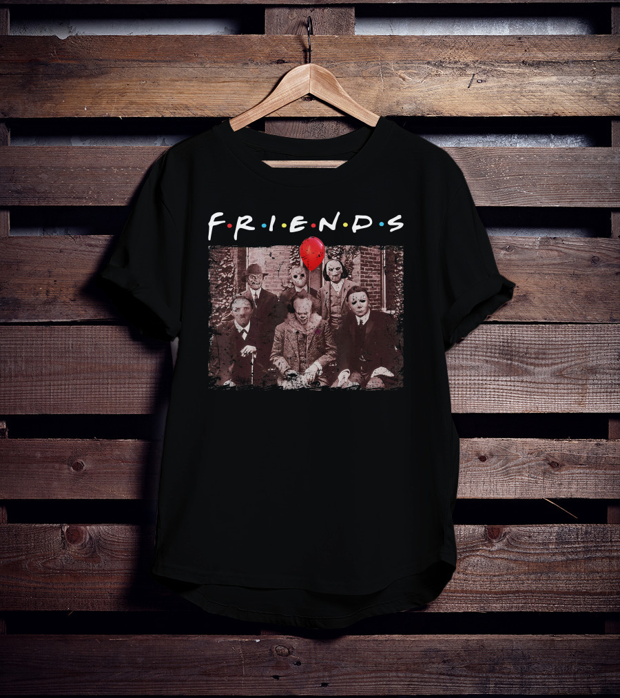 Friends Horror Mask Red Balloon T-Shirt