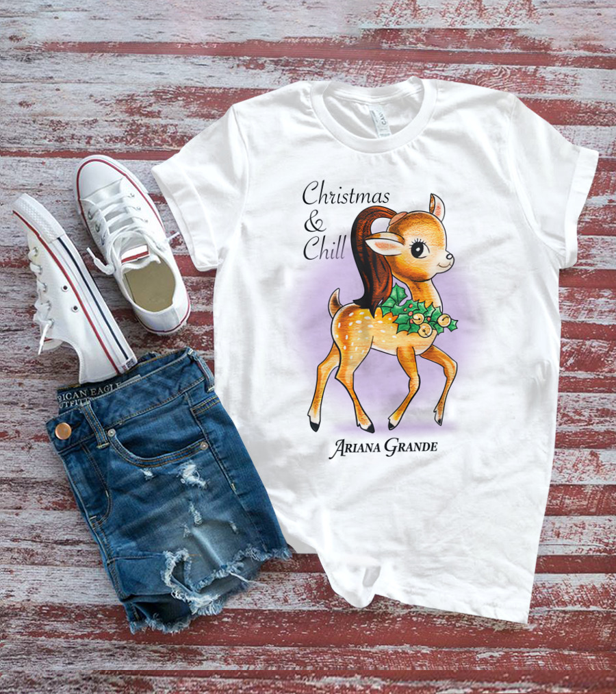 Ariana Grande Positions Photo I Christmas And Chill T-Shirt