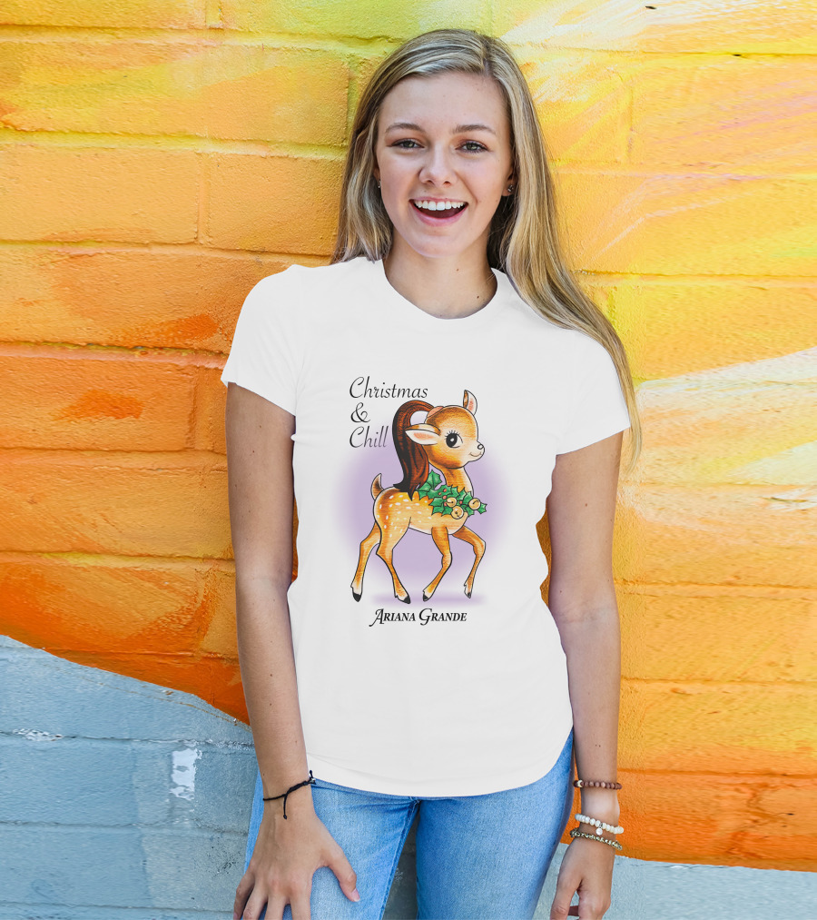 Ariana Grande Positions Photo I Christmas And Chill T-Shirt