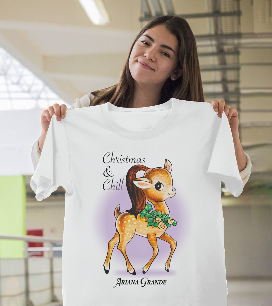 Ariana Grande Positions Photo I Christmas And Chill T-Shirt