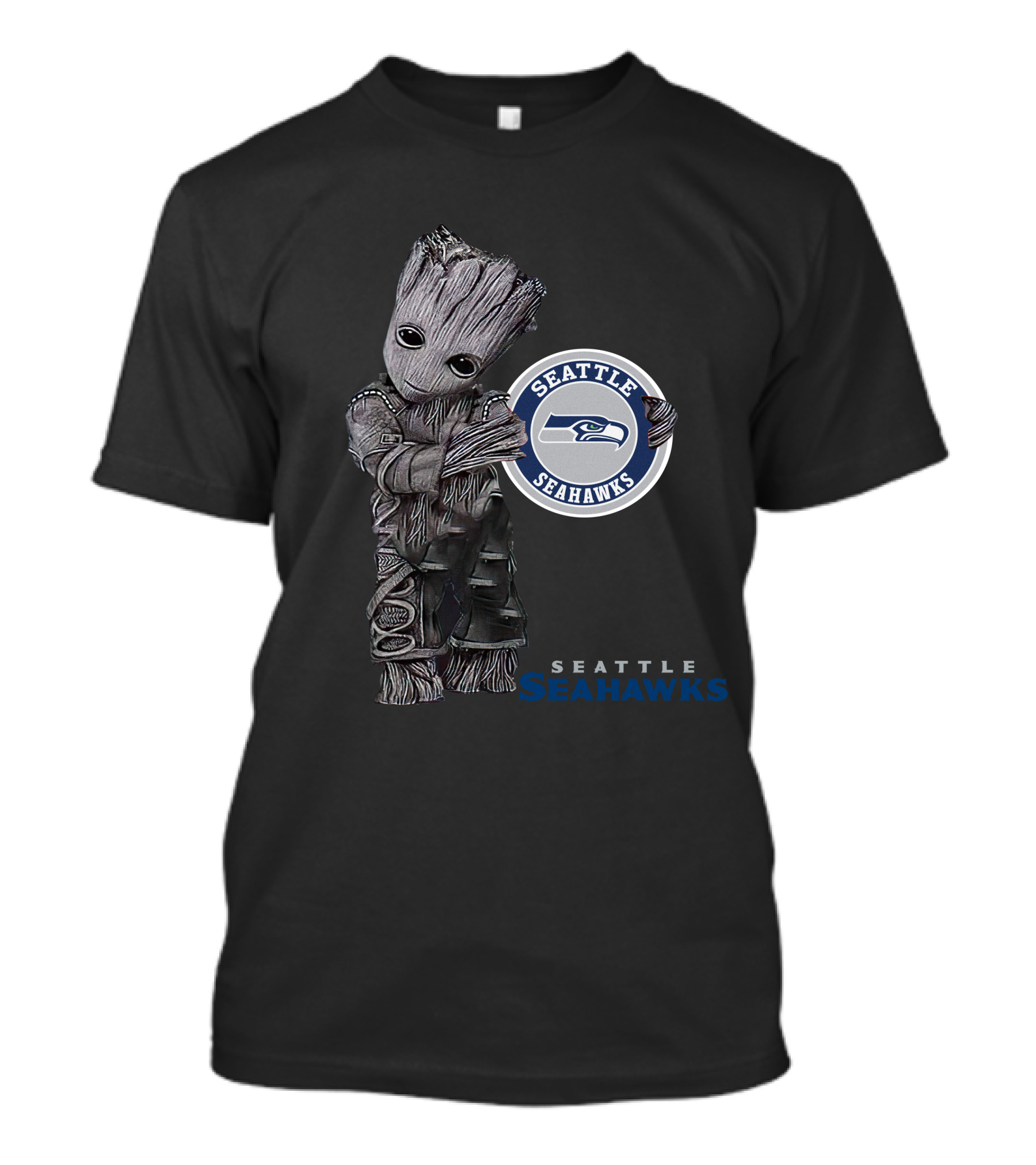 Seattle Seahawks Groot Holding Team T-Shirt