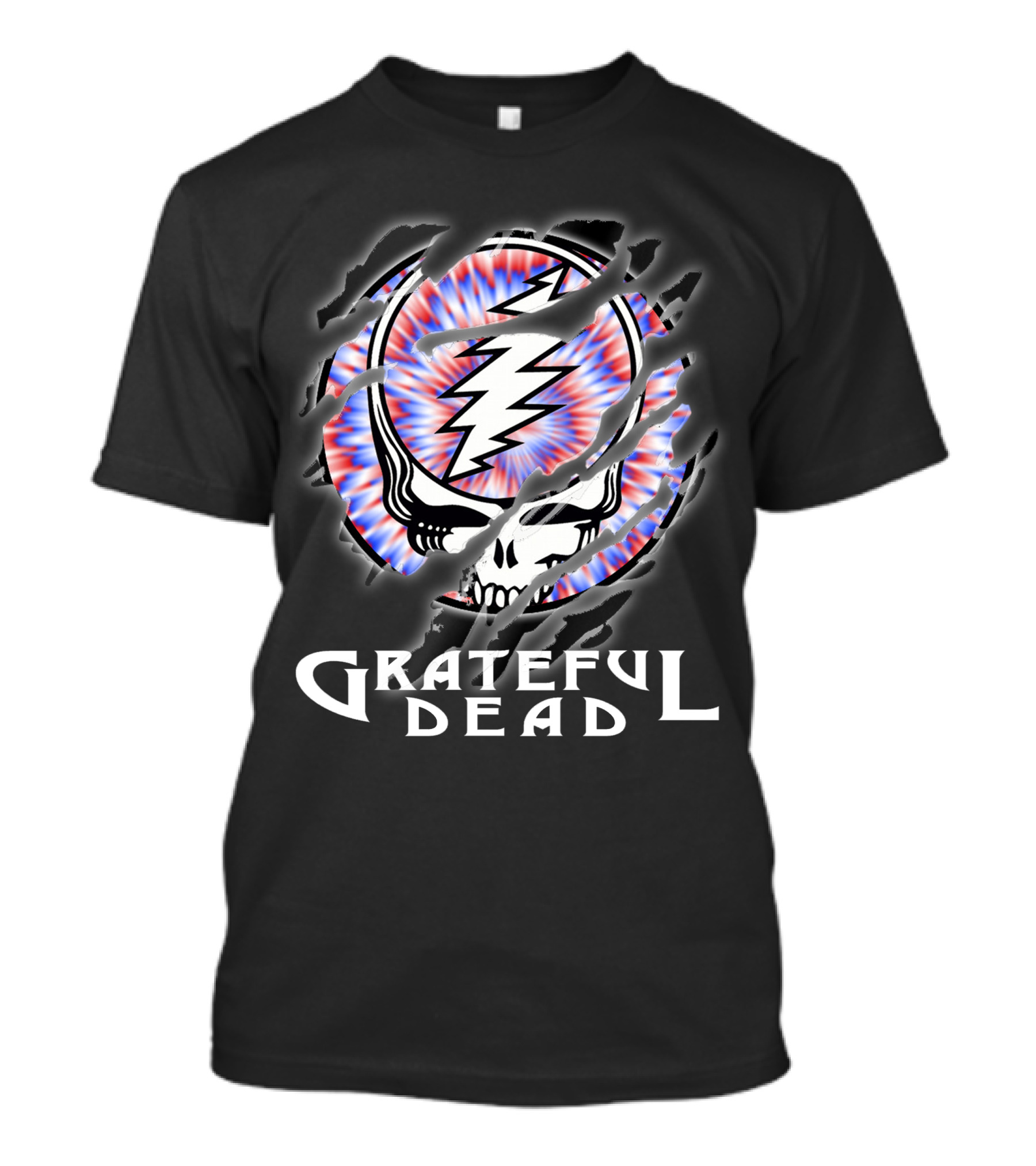 Grateful Dead Steal Your Face Skull Lightning Tie-Dye T-Shirt