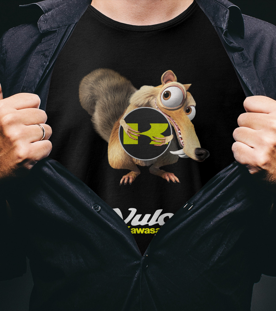 Vulcan Kawasaki Character Embracing T-Shirt